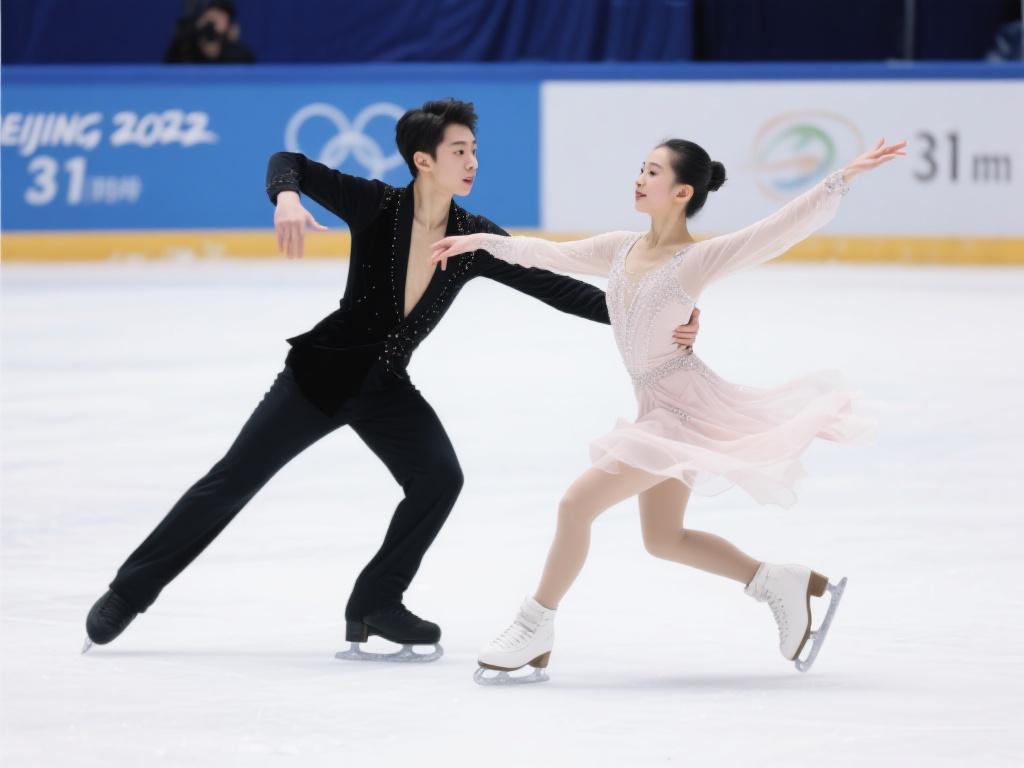 任俊霏邢珈宁冰舞韵律舞世界排名第31位 冰舞韵律舞是一项考验选手默契与技巧的特色